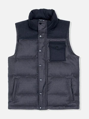 DUCK DOWN VEST - GRAY